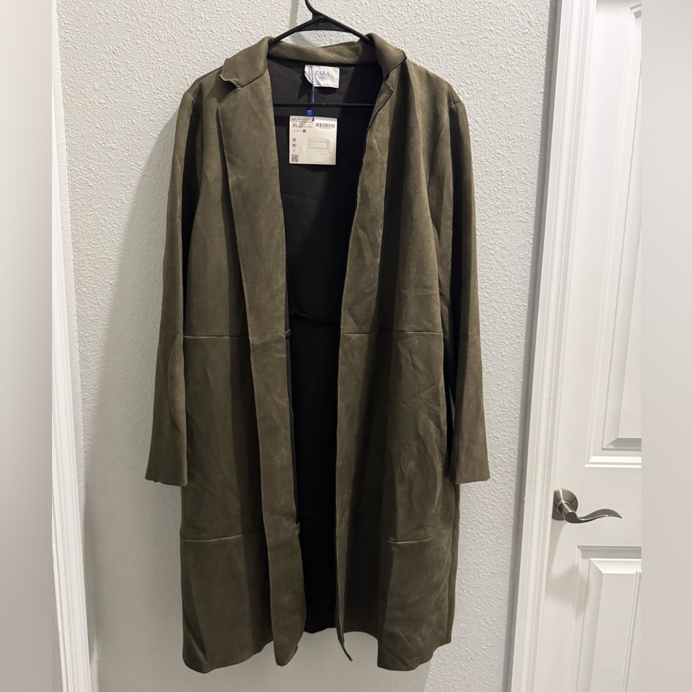 Zara Khaki Women's Trench Coat